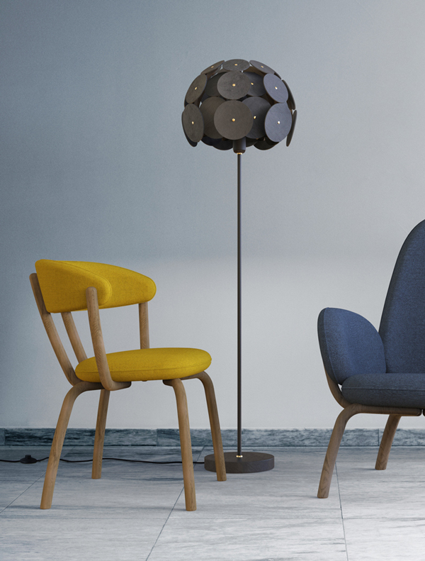 Bulle-d'Ardoise-Lamp-Pebble-Chairs
